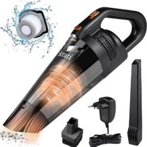 Kruimeldief - Kruimelzuiger - Handstofzuiger - USB Oplaadbaar - LED Lamp - 120W - HEPA Filter - Zakloos - Nat En Droog (8721022731070)