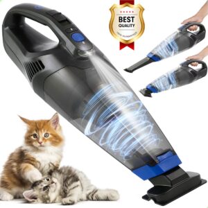 AG Kruimeldief Draadloos - Handstofzuiger - Kruimelzuiger - Stil & Krachtig 100W - Auto & Huis - LED - Opzetstukken - Extra HEPA Filter - Compact - Huisdieren (8721008759241)