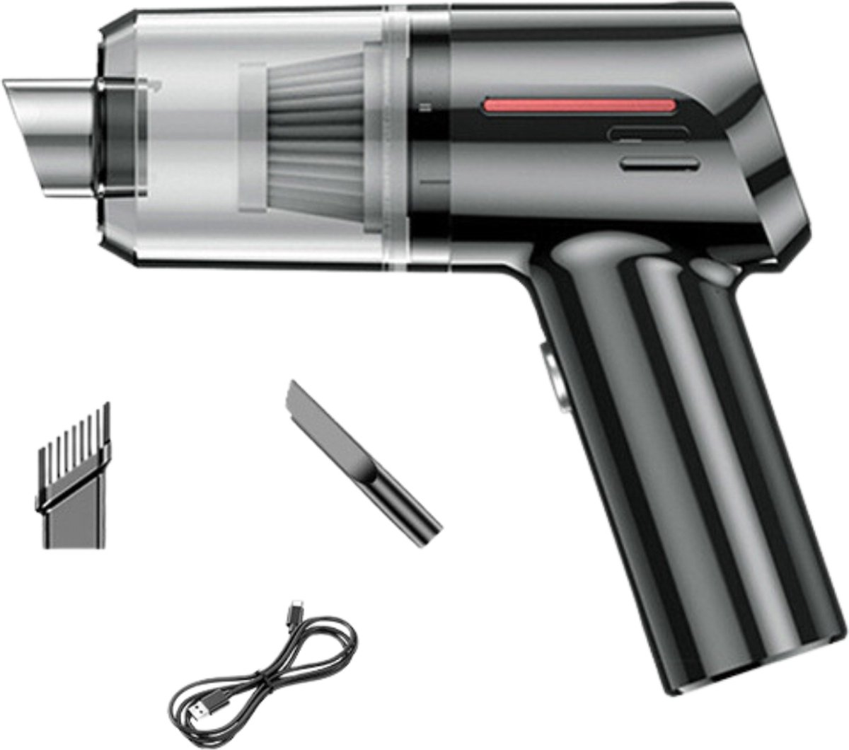 Bovista Kruimeldief - Handstofzuiger - Kruimelzuiger - Car Vacuum Cleaner - Snoerloos - Draadloos - Auto Stofzuiger - Caravan - Best Verkocht - Haar (8721126345463)