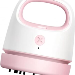 Draagbare Mini Stofzuiger - Tafelreiniger Kruimeldief - Bureau Schoonmaken - USB Oplaadbaar - 9.9 x 8.6 cm - Roze (9101273715309)