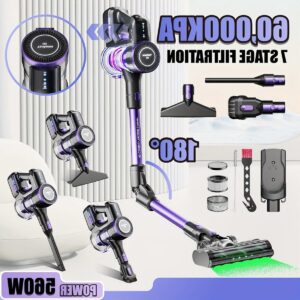 Handstofzuiger - Kruimeldief - Draadloze Stofzuiger - Handzuiger - Klein Zuigapparaat - 7-laags Filtersysteem - 180° Draaibare Kop (8721391930968)