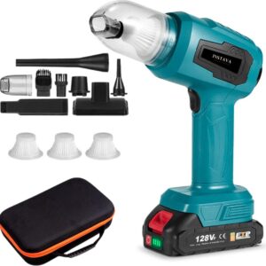 Instava - Accu Auto Stofzuiger incl. 1x Accu (2.0Ah) - Geschikt voor Makita 18v Accu - Handstofzuiger Draadloos - Autostofzuiger - Kruimeldief - Mini Stofzuiger (8721284270218)