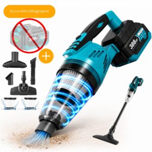 Instava Kruimeldief met LED Licht - Geschikt voor Makita LXT 18V Accu - Draadloze Handstofzuiger - 10kPa Zuigkracht - 750ML - Zonder Accu - Kruimeldief voor Auto & Huis (8721284270638)