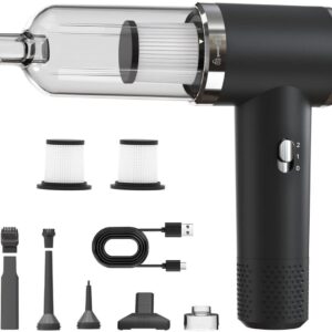 SNJY® Kruimeldief Snoerloos - Handstofzuiger Draadloos - Draadloze Stofzuiger - 120 W - Zwart (6154320818853)