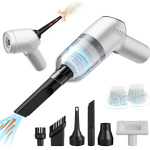 SNJY® Kruimeldief Snoerloos - Handstofzuiger Draadloos - Draadloze Stofzuiger - 12V - Wit (6154320849857)