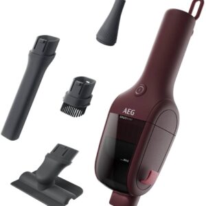 AEG AH1EM10DR ErgoMini Kruimelzuiger - Handstofzuiger met 4 opzetstukken & oplaadkabel - Kruimelzuiger snoerloos - Kruimeldief - Lichtgewicht krachtpatser tot 20 minuten gebruiksduur (7333394169545)