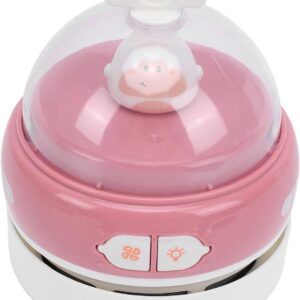 Desktopstofzuiger - Mini kruimeldief - Bureau schoonhouden - Geïntegreerd nachtlampje - 11.5 x 9 x 9 cm - Roze (9101248744952)