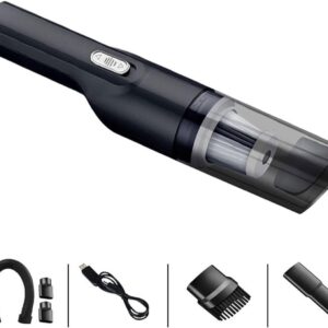 Draadloze Kruimeldief - Handstofzuiger Auto - Snelle Schoonmaak - Hoge Zuigkracht - 6 cm Hoog - Zwart (9101244944868)