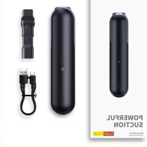 Draagbare Autostofzuiger - Kruimeldief - Auto en thuis - 4000Pa Zuigkracht - 500g Capaciteit - Zwart (9101213415436)