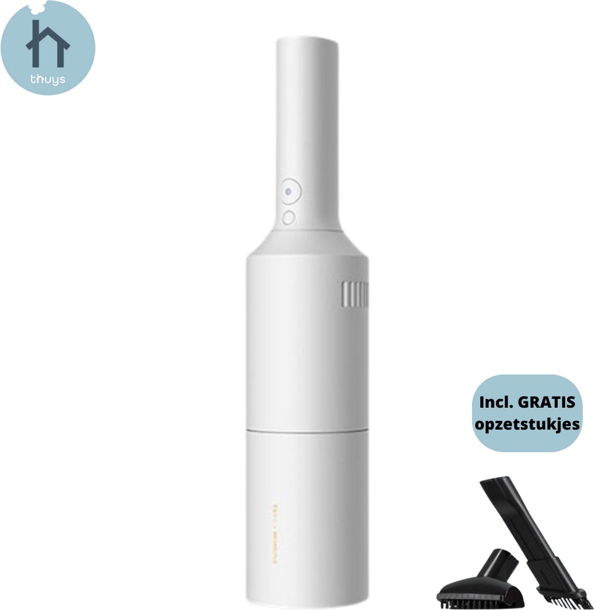 Thuys - Kruimeldief - Draadloze Handstofzuiger - Autostofzuiger - HEPA Filter - Luxe - LED Licht (8720938246012)