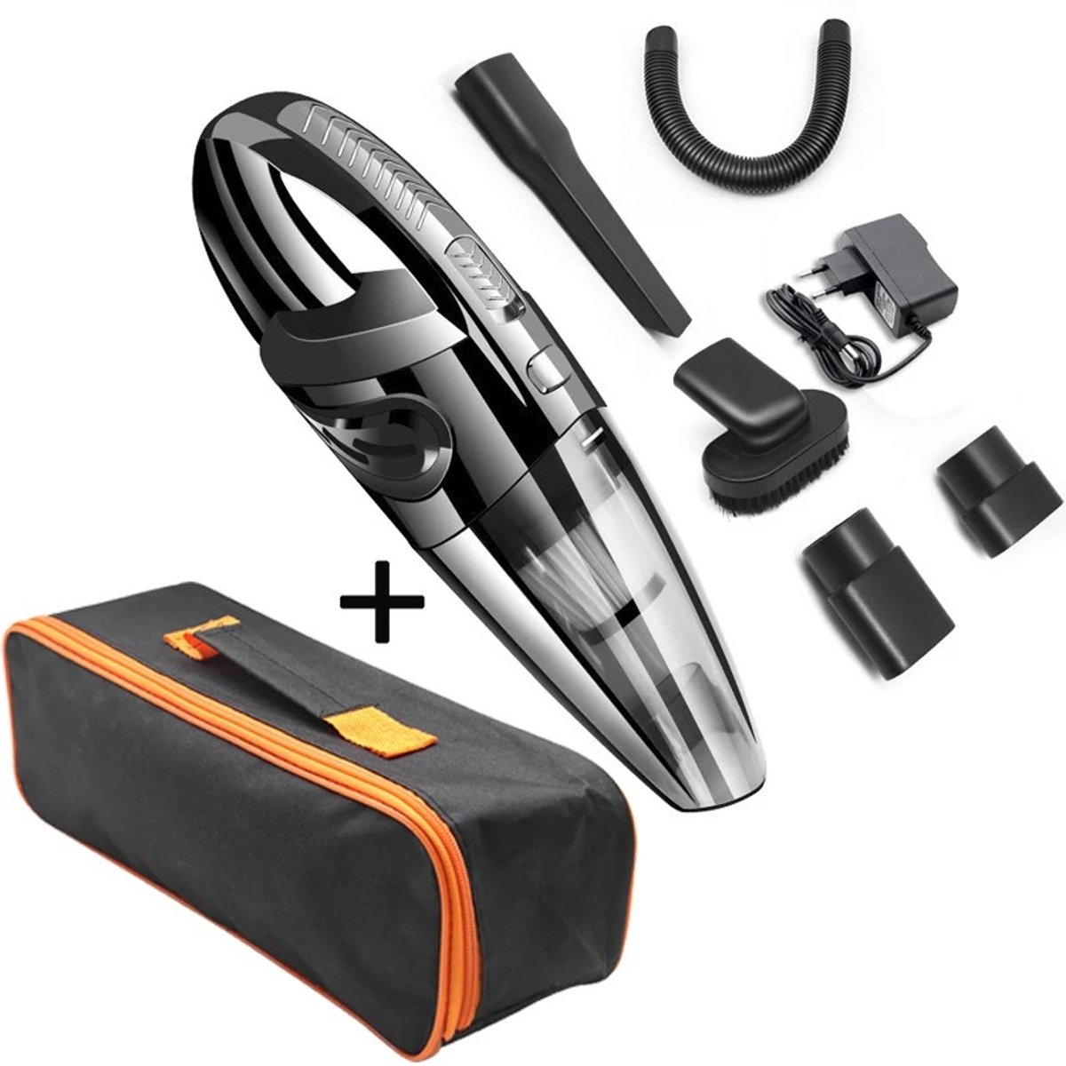 Zerova Draadloze Handstofzuiger - Kruimeldief - Auto Stofzuiger - Oplaadbaar - met Accessoires - 7000Pa Krachtige Zuigkracht (8721617631044)