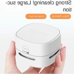 Draadloze Kruimeldief - Handstofzuiger Mini - Auto en Huis - Krachtige Zuigkracht - 500 ml - Wit (9101213415351)