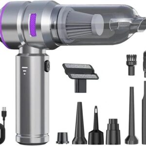Draagbare Kruimeldief - Auto Stofzuiger - Snelle Reiniging - Krachtige Zuigkracht - 500 ml - Paars (9101213419892)