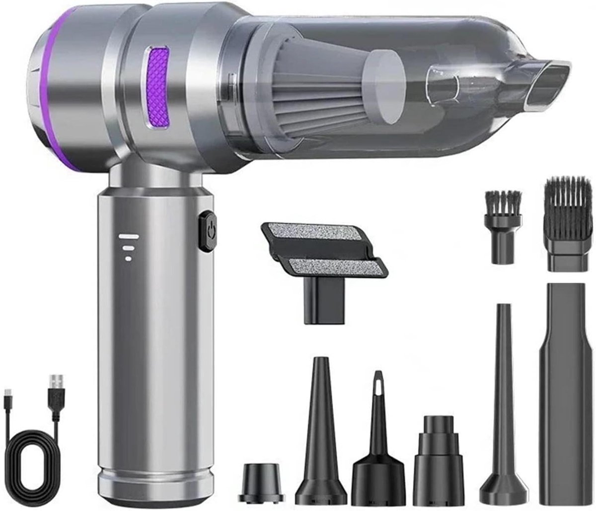 Draagbare Kruimeldief - Auto Stofzuiger - Snelle Reiniging - Krachtige Zuigkracht - 500 ml - Paars (9101213419892)
