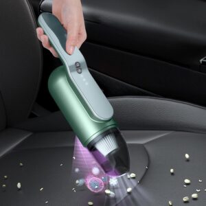 Kleine Kruimeldief - Draagbare Stofzuiger - Auto Interieur Reinigen - Draadloos Oplaadbaar - Compact Formaat - Zwart (9101333061629)