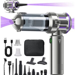 Kruimeldief - Auto Stofzuiger - Handstofzuiger - Kruimeldief Snoerloos - Mini Stofzuiger - Airduster - Zuigen & Blazen (4070751174912)