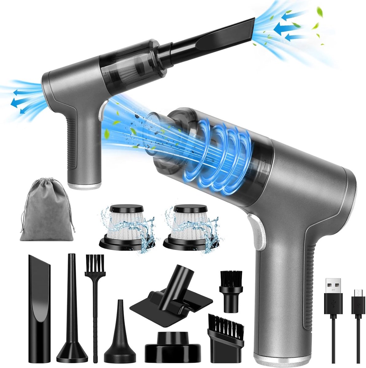 Lexium Kruimeldief snoerloos - Kruimeldief met steel - Nat&Droog - Handstofzuiger - Extreme zuigkracht - Kruimeldief snoerloos - Kruimelzuiger - Jouw ultieme schoonmaakpartner - Kruimelzuiger - Autostofzuiger - Handstofzuiger - Draadloos (8721257235466)