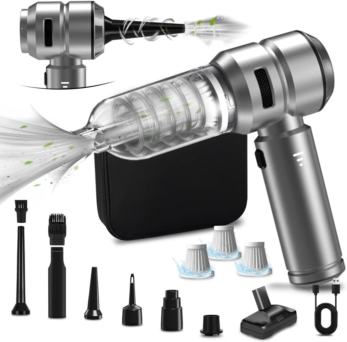 Lexium Kruimeldief snoerloos - Kruimeldief met steel - Nat&Droog - Handstofzuiger - Extreme zuigkracht - Kruimeldief snoerloos - Kruimelzuiger - Jouw ultieme schoonmaakpartner - Kruimelzuiger - Autostofzuiger - Handstofzuiger - Draadloos (8721257205452)